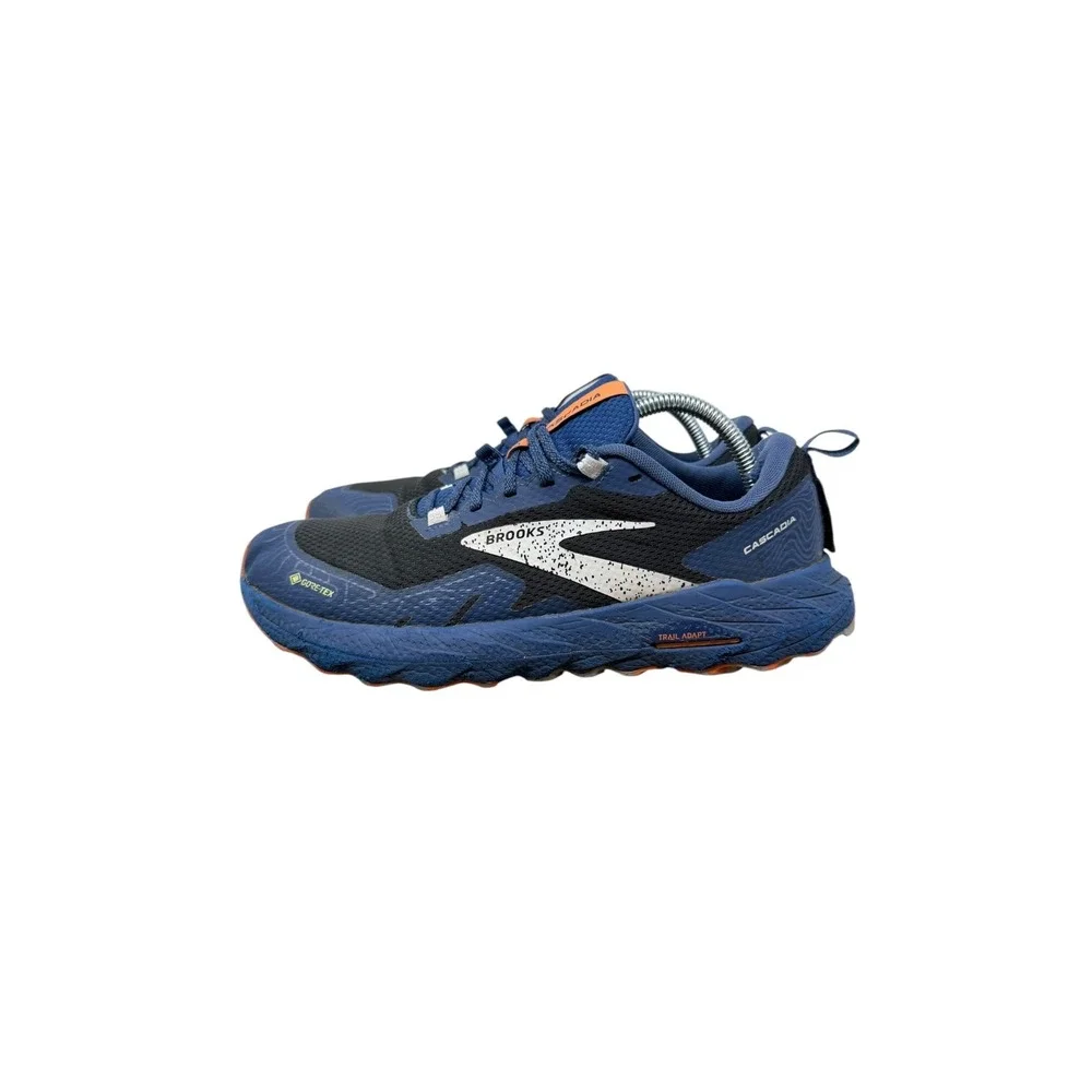 Brooks Cascadia 17 GTX Trail Running Shoes Mens 9 Blue Black Orange 1104021D062